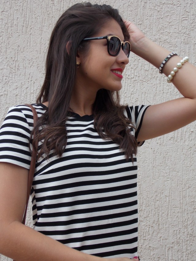 vestido listrado look listras